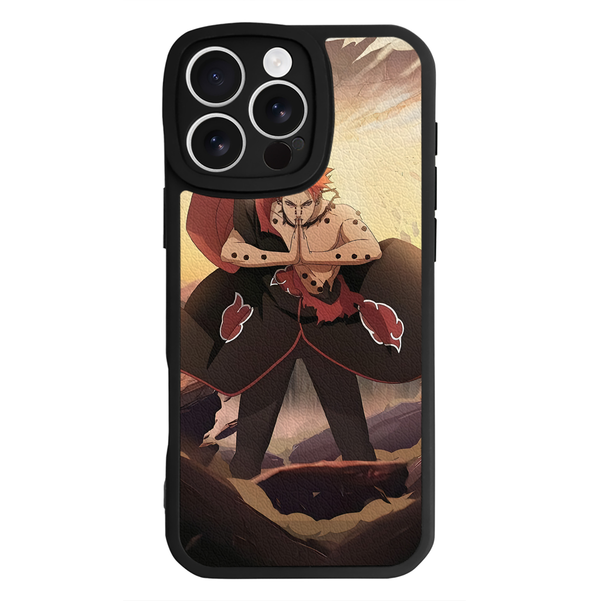 （画像用） NARUTO -ナルト- NARUTO -ナルト- 疾風伝 【iPhone 16シリーズ対応】シリコンスマホケース（レザー調） 材質：シリコン